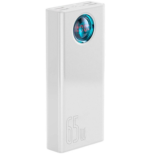 Зовнішній акумулятор Baseus Amblight Digital Display Quick Charge 65W 30000mAh (PPLG-A02) White - придбати в Дніпрі, Україні: ціна, характеристики | інтернет-магазин TOUCH