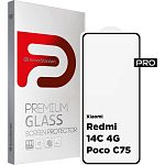 Защитное стекло ArmorStandart Pro Full Glass для Redmi 14C 4G/ Redmi A4/ Poco C75 Black (ARM79332)