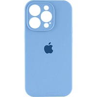 Чехол Silicone Case Camera Protect для Apple iPhone 16 Pro Cornflower AA