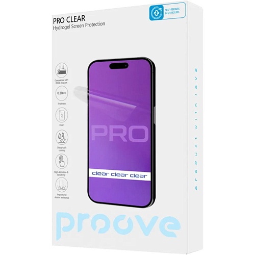 ≡ Гідрогелева захисна плівка Proove Hydrogel Screen Protective PRO Size S Clear (GGPR11801150) - придбати в Дніпрі, Харкові, Одессі, Запоріжжі