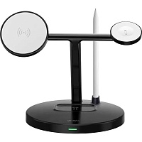 Беспроводное зарядное устройство WiWU Wi-W032 4in1 15W Black Беспроводное зарядное устройство WiWU Wi-W032 4in1 15W Black