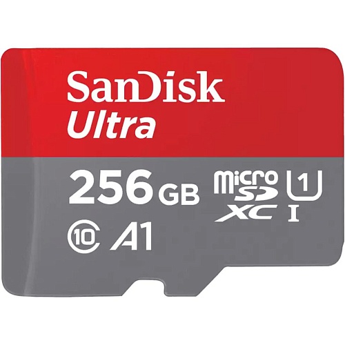 Карта пам'яті SanDisk microSDXC 256GB UHS-I Ultra A1 V10 (SDSQUAC-256G-GN6MN) - придбати в Дніпрі, Україні: ціна, характеристики | інтернет-магазин TOUCH