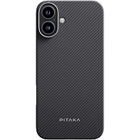 Чехол Pitaka MagEZ Ultra-Slim 600D Twill для Apple iPhone 16 Black/Grey (KI1601A) Чехол Pitaka MagEZ Ultra-Slim 600D Twill для Apple iPhone 16 Black/Grey (KI1601A)