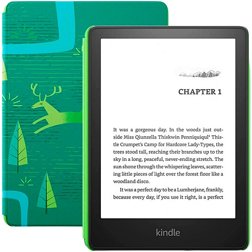Электронная книга Amazon Kindle Paperwhite Kids 11th Gen 8GB 2021 Black with Emerald Forest Cover