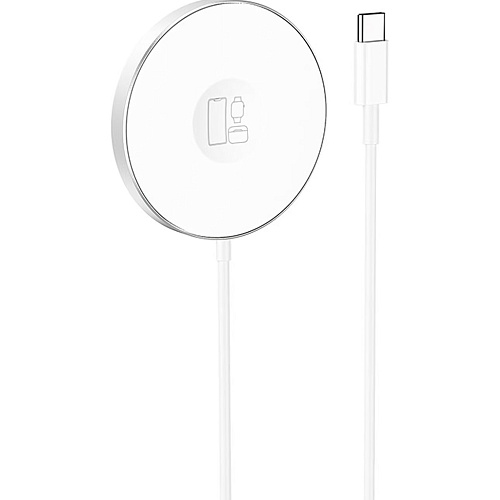Бездротовий зарядний пристрій Hoco Delight Magsafe 3in1 Wireless Fast Charger 15W CW41 White - придбати в Дніпрі, Україні: ціна, характеристики | інтернет-магазин TOUCH
