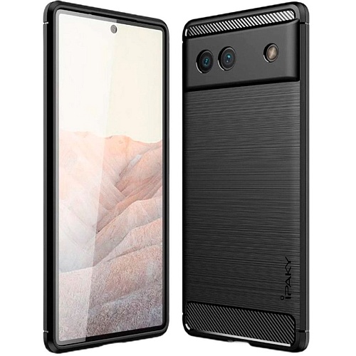 Чехол-накладка iPaky TPU Carbon Fiber для Google Pixel 6 (Black)