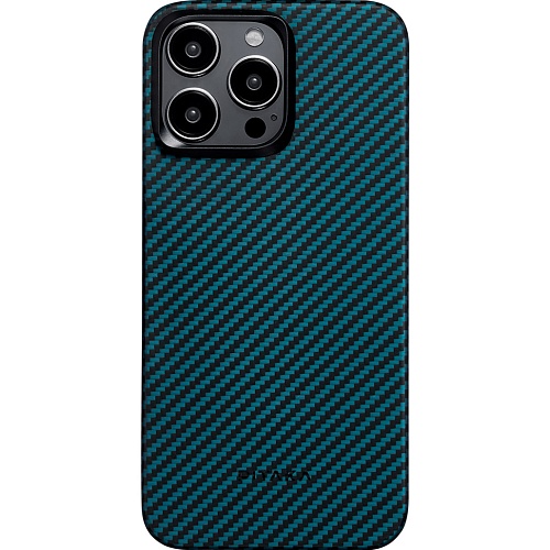 Чехол Pitaka MagEZ Case 4 1500D Twill для Apple iPhone 15 Pro Max Black/Blue (KI1508PM)