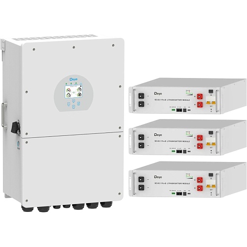 Система зберігання енергії Deye SUN-16K-SG01LP1 16kW + 3 АКБ SE-G5.1 Pro-B 15.3 kWh (51.2V/100Ah/5120Wh) - придбати в Дніпрі, Україні: ціна, характеристики | інтернет-магазин TOUCH