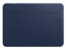 Чехол WiWU Skin Pro II Leather Sleeve Case для MacBook Air 13/ 13.6" 2016-2022 (Midnight Blue)