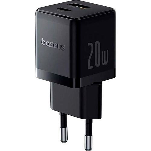 Мережевий зарядний пристрій Baseus Palm Fast Charger 20W Cluster Black (P10111608113-00) - придбати в Дніпрі, Україні: ціна, характеристики | інтернет-магазин TOUCH