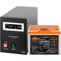 Источник бесперебойного питания (ИБП) LogicPower UPS B500 + АКБ LiFePO4 1280Wh (22615)