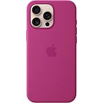Чехол Silicone Case with MagSafe для Apple iPhone 16 Pro Max Fuchsia AAA