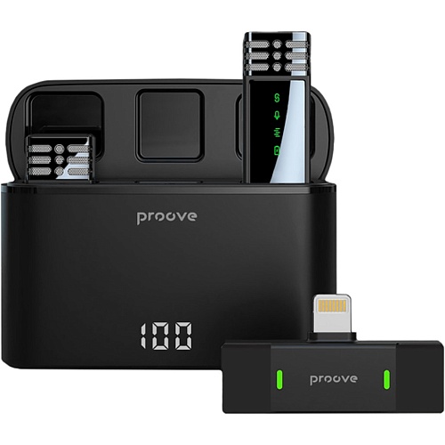 Мікрофонна радіосистема Proove Record Lightning Black (PMRC00010102) - придбати в Дніпрі, Україні: ціна, характеристики | інтернет-магазин TOUCH