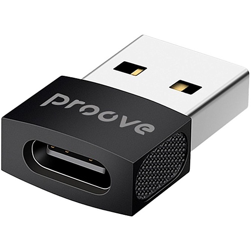 Переходник Proove Extension OTG USB-A to USB-C Black (HBEX00101001)