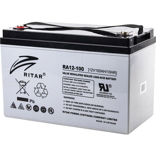 Акумулятор Ritar AGM 12V (12V/100Ah/1200Wh) (RA12-100) - придбати в Дніпрі, Україні: ціна, характеристики | інтернет-магазин TOUCH
