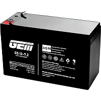 Аккумулятор GEM GS 12-7.2 AGM 12V (12V/7.2A/h/86Wh) Аккумулятор GEM GS 12-7.2 AGM 12V (12V/7.2A/h/86Wh)
