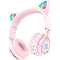 Наушники Hoco W39 Cat Ear Stereo Bluetooth Headphones Pink (779243)
