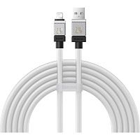 Кабель Baseus CoolPlay Series USB-A to Lightning 2m White (CAKW000502) Кабель Baseus CoolPlay Series USB-A to Lightning 2m White (CAKW000502)