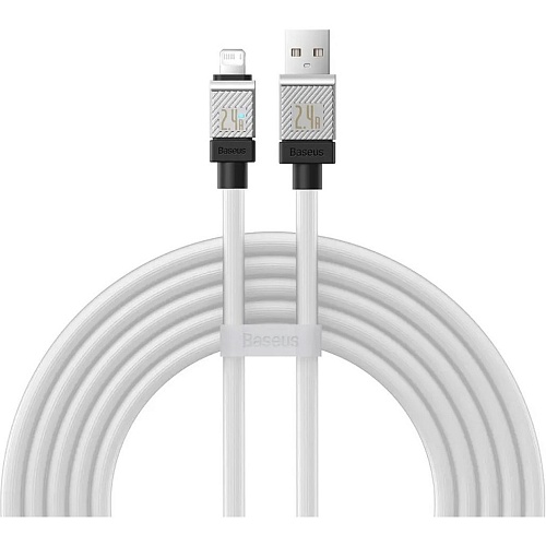 Кабель Baseus CoolPlay Series USB-A to Lightning 2m White (CAKW000502) Кабель Baseus CoolPlay Series USB-A to Lightning 2m White (CAKW000502)