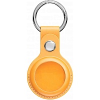 Чехол для поисковой метки Apple AirTag Leather Key Ring Yellow HC