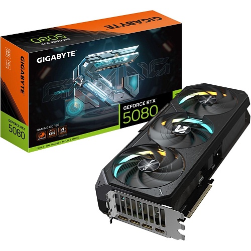 Відеокарта Gigabyte GeForce RTX 5080 GAMING OC 16GB (GV-N5080GAMING OC-16GD) EU - придбати в Дніпрі, Україні: ціна, характеристики | інтернет-магазин TOUCH