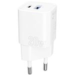Мережевий зарядний пристрій Proove Silicone Power Plus 20W USB-C/USB-A White (WCSP2011002)