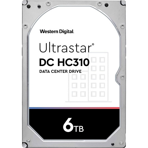 Жесткий диск 3.5" WD Ultrastar DC HC310 6TB SATA 256MB (HUS726T6TALE6L4)