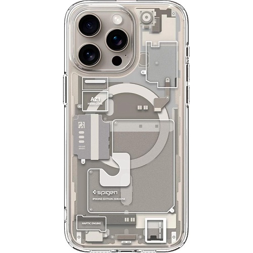 Чехол Spigen Ultra Hybrid Zero One with MagSafe для Apple iPhone 15 Pro Max Natural Titanium (ACS07211)