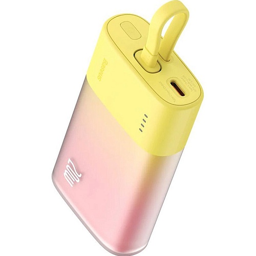 Зовнішній акумулятор Baseus Popsicle Type-C 5200mAh 20W Yellow (P10055600Y12-01) - придбати в Дніпрі, Україні: ціна, характеристики | інтернет-магазин TOUCH Зовнішній акумулятор Baseus Popsicle Type-C 5200mAh 20W Yellow (P10055600Y12-01) - придбати в Дніпрі, Україні: ціна, характеристики | інтернет-магазин TOUCH