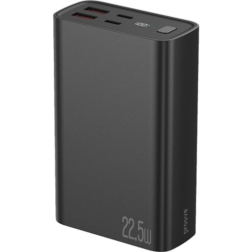 Внешний аккумулятор Proove Hyper Flux Plus 20000mAh 22.5W Black (PBF222120001)
