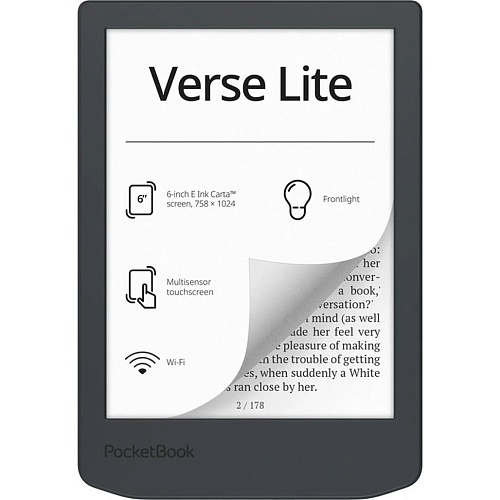 Электронная книга PocketBook 619 Verse Lite Midnight Grey (PB619-T-CIS) 