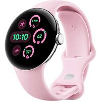 Смарт-годинник Google Pixel Watch 3 41mm Matte Polished Silver/Rose Quartz Band - придбати в Дніпрі, Україні: ціна, характеристики | інтернет-магазин TOUCH