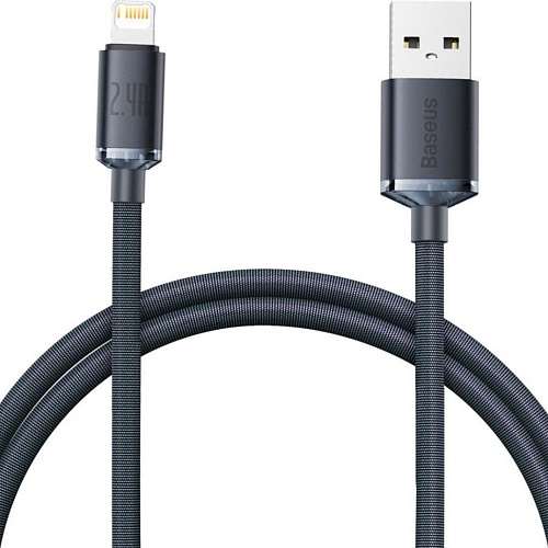 Кабель Baseus Crystal Shine Series USB to Lightning 1.2m Black (CAJY000001)