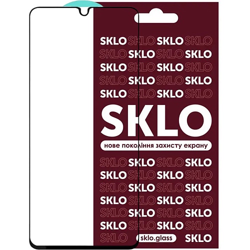 Защитное стекло SKLO Full Glue Glass для Samsung Galaxy A55 Black