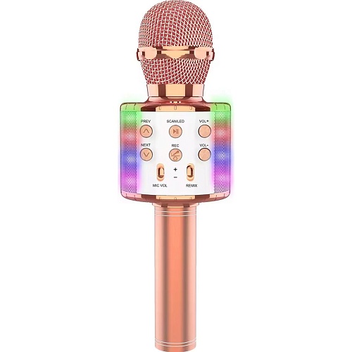 Микрофон с караоке Epik WS858L Rose Gold