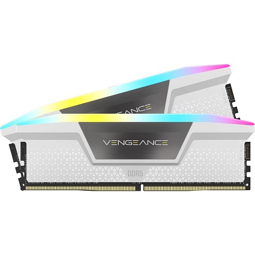 Модуль памяти DDR5 Corsair Vengeance RGB 2x32GB 6000MHz White (CMH64GX5M2B6000Z30W) Модуль памяти DDR5 Corsair Vengeance RGB 2x32GB 6000MHz White (CMH64GX5M2B6000Z30W)