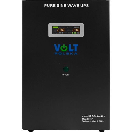 Источник бесперебойного питания (ИБП) Volt Polska Sinus UPS 500VA 40Ah (3SR500WA40)