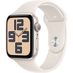 Смарт-часы Apple Watch SE 2 GPS 44mm Starlight Aluminium Case with Starlight Sport Band S/M 2024 (MXEU3)