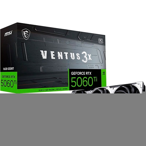 Видеокарта MSI GeForce RTX 5060 Ti 16GB VENTUS 3X OC (G506T-16V3C) UA