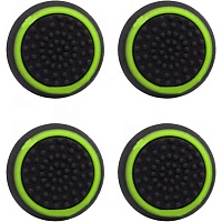 Накладки на стики Thumb Grips 4-pack for PS4-PS5-Xbox Black-Green Накладки на стики Thumb Grips 4-pack for PS4-PS5-Xbox Black-Green