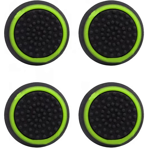 Накладки на стики Thumb Grips 4-pack for PS4-PS5-Xbox Black-Green 