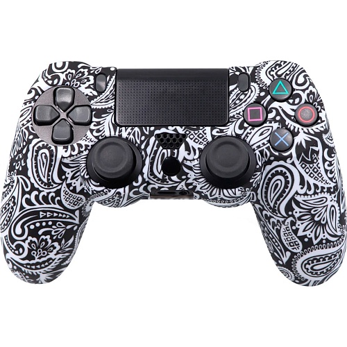 Чехол на геймпад Silicone Case для Sony DualShock 4 White Ornament