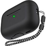 Чехол AhaStyle Colorful Silicone Case для AirPods Pro 2 Black (CP-187-2-C-BK)