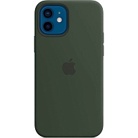 Чехол Silicone Case with MagSafe для Apple iPhone 12/12 Pro Cyprus Green ААА