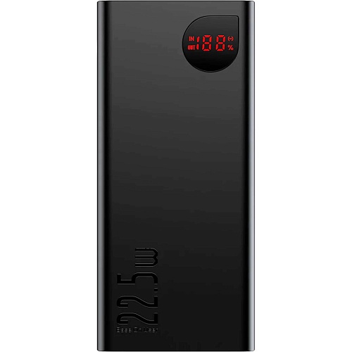 Внешний аккумулятор Baseus Adaman Metal Digital Display 40000 mAh 22.5 Вт Black (PPAD020001)