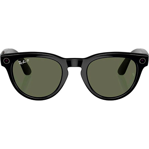 Смарт-очки Ray-Ban Meta Headliner Gen 2 Low Bridge Fit Standard Shiny Black Frame/G-15 Green Lenses (RW4013F 601/71 51-23)