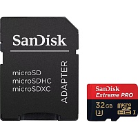 Карта пам'яті SanDisk microSDXC 32GB Extreme Pro UHS-I U3 + SD Adapter (SDSDQXP-032G-G46A) - придбати в Дніпрі, Україні: ціна, характеристики | інтернет-магазин TOUCH Карта пам'яті SanDisk microSDXC 32GB Extreme Pro UHS-I U3 + SD Adapter (SDSDQXP-032G-G46A) - придбати в Дніпрі, Україні: ціна, характеристики | інтернет-магазин TOUCH