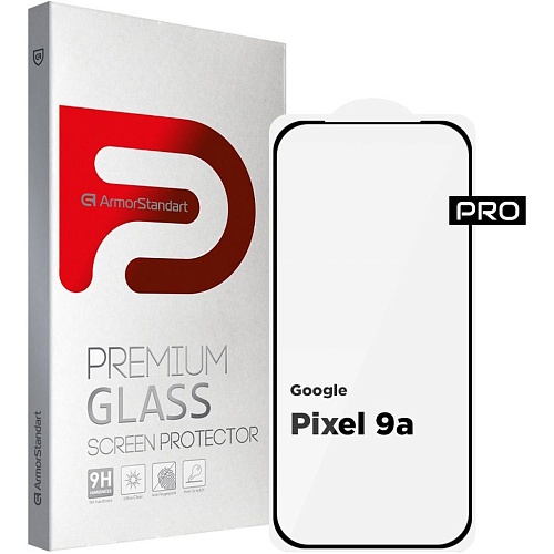 Защитное стекло ArmorStandart Full Pro Glass для Google Pixel 9a Black (ARM83564)