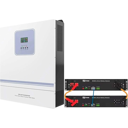 Гибридный солнечный инвертор Techfine GA-11048JMH + АКБ 2 x Dyness B4850 LiFePO4 2400Wh