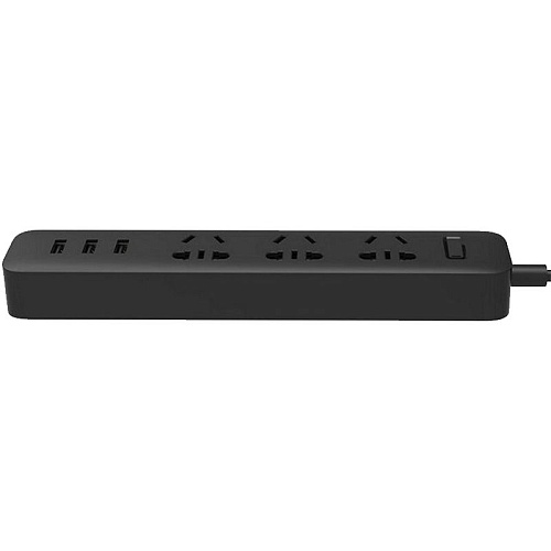 Сетевой фильтр Xiaomi Mi Power Strip 3 розетки + 3 USB-port Black (NRB4002CN)